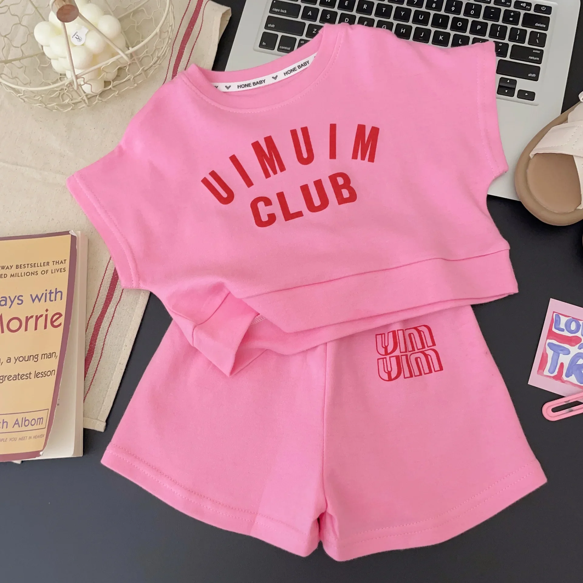 

Girls Clothing Sets Summer Sport Children School Short Sleeve Letter T-shirts + Short Pants 2PCS Kids Clothes 3 5 7 9 11 13 Year