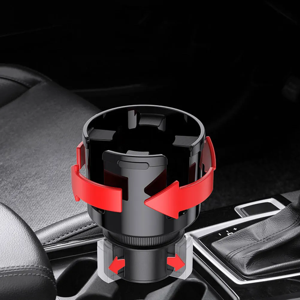 

Car Cup Holder Expander Adjustable Base Fits Cups Up to 108mm Mobile Phone Holder Durable Automotive Organizer
