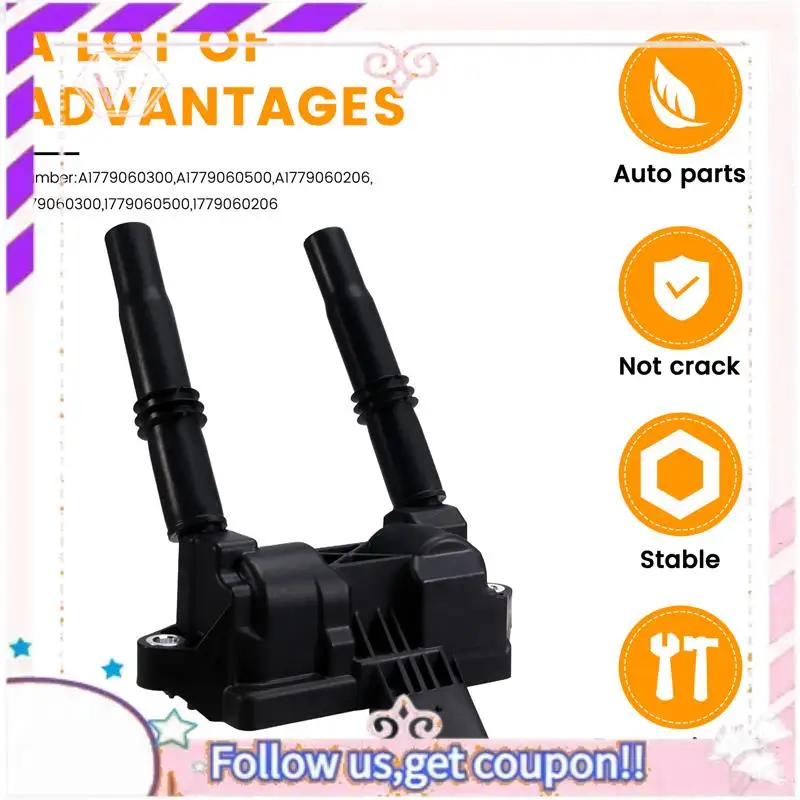

Easy To Use Front Engine Ignition Coil For Mercedes Benz AMG S63 S560 E63 C63 GT 63 G550 GLC63 A1779060300 A1779060500 A17790602