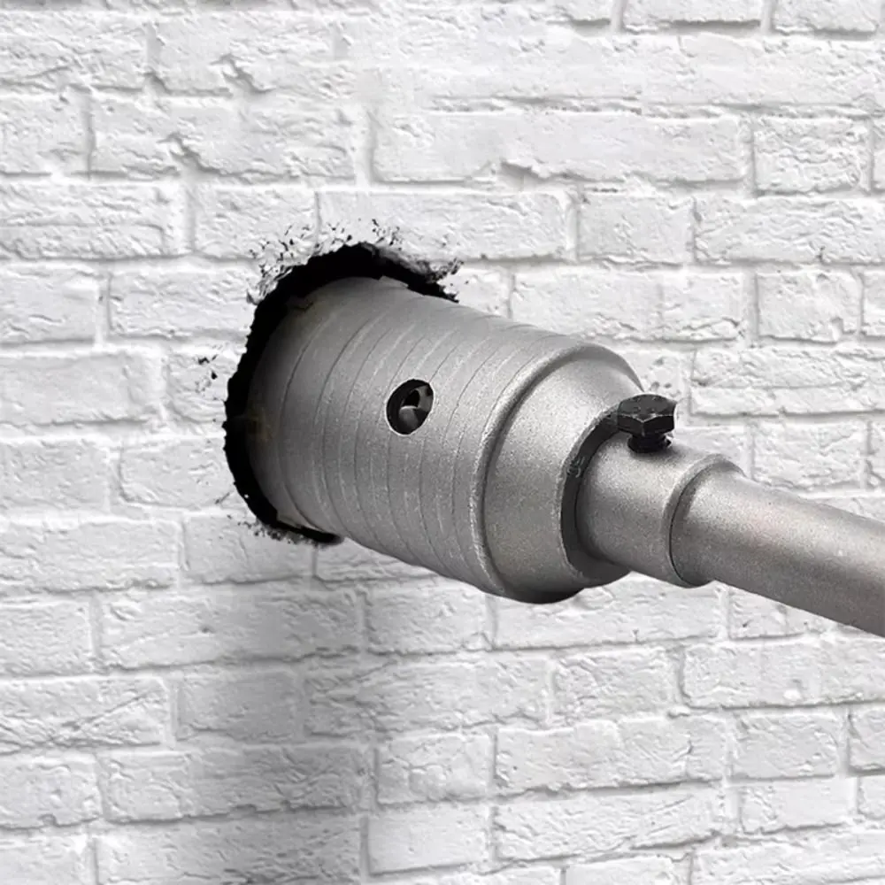 

40 мм-60 мм кольцевая пила для бетона, круглый вал, инструмент для резки металла, кладки, строительный инструмент, сверхмощная высокопрочная пила для сверления стен