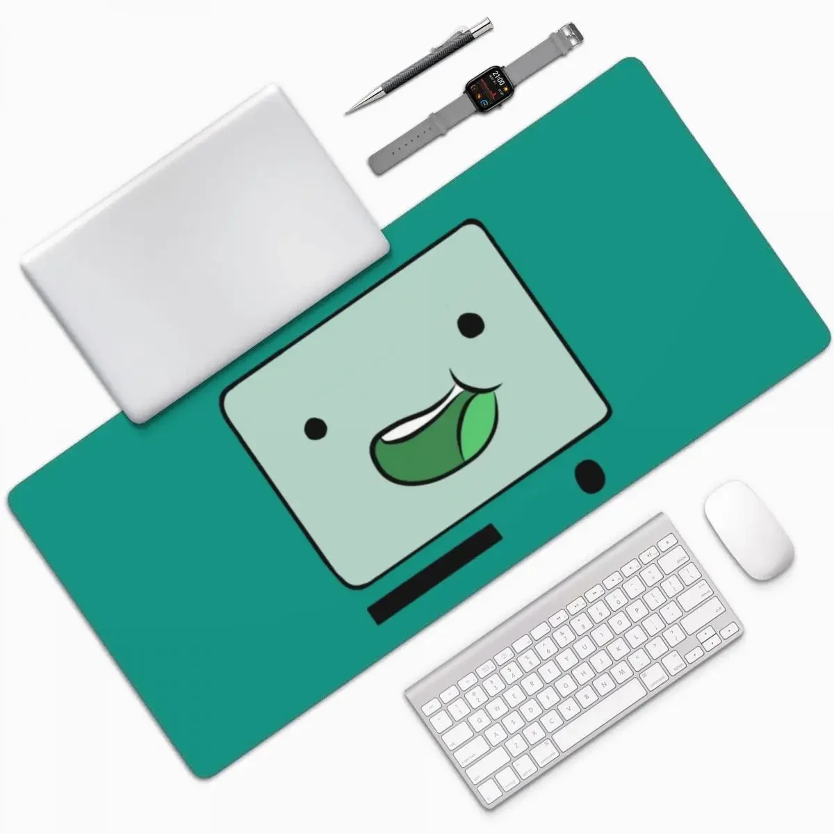 Adventure Time Anime BMO Large Mouse Pad Computer Keyboard Mouse Mat Gaming PC Laptop Desk Mat Office Accessories Table Mats