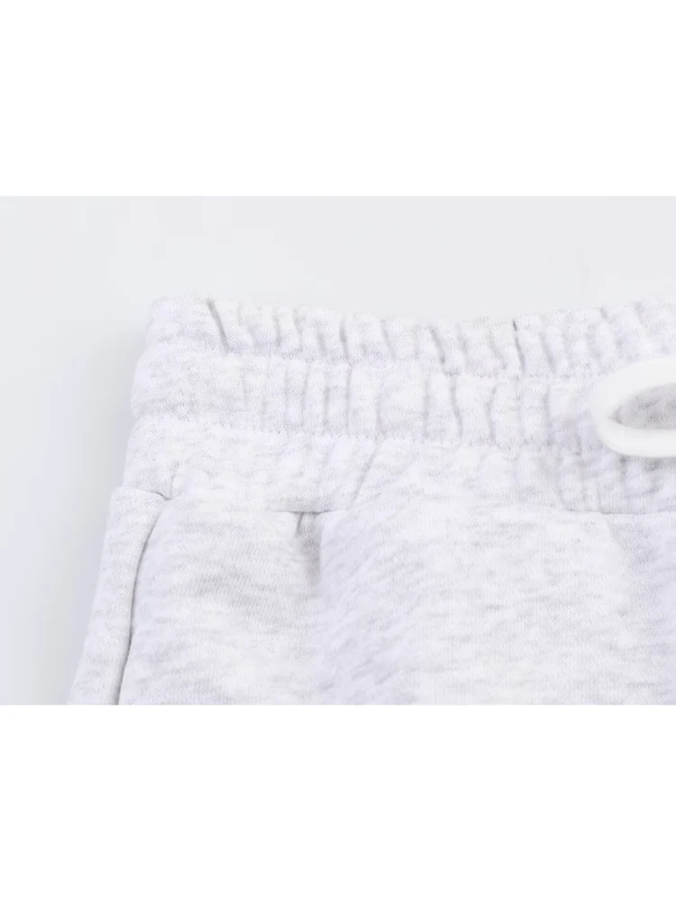 เสื้อสเวตเชิ้ตลายพิมพ์ทรงกลมสวมใส่สบายสำหรับผู้หญิง ฤดูใบไม้ผลิ 2026 กางเกงขายาวทรงหลวมลำลอง เหมาะสำหรับใส่ไปทำงาน เอวทรงสลิม