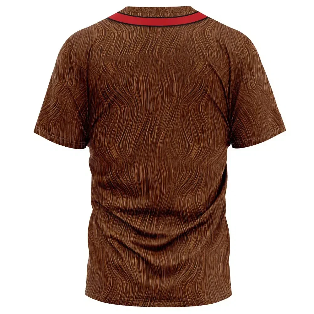 Sommer 3D-gedrucktes Baumwoll-T-Shirt für Herren - Schnelltrocknend, Atmungsaktiv, Locker Sitzend und Bequem, Geeignet für Outdoor-Aktivitäten – Detail 3