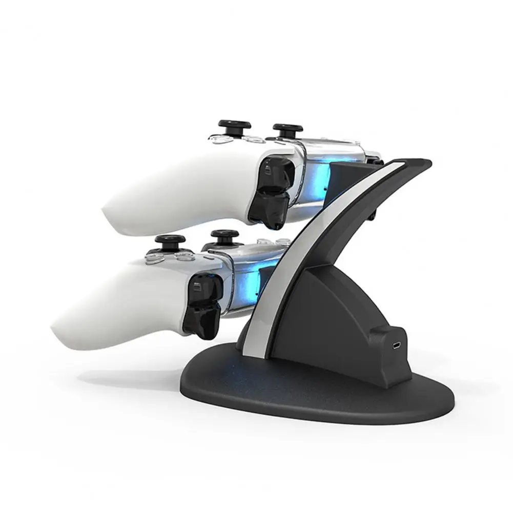 Game Controller Ladest änder Schnell ladestation mit LED-Anzeige für PS5-Controller Dual-Controller-Ladegerät für PS5