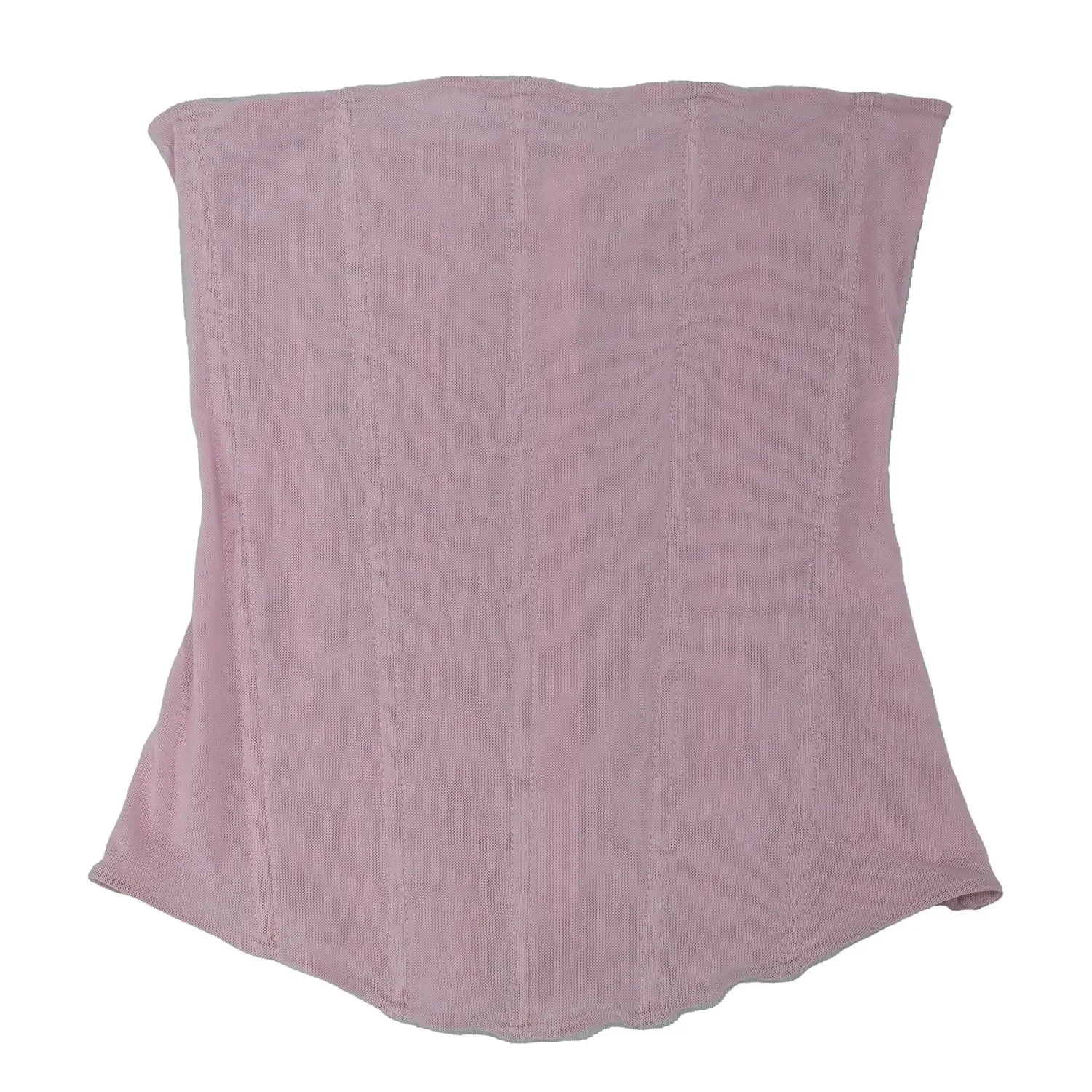 Fishbone Waist Corsets Women Crop Tops Breathable Mesh Overbust Bustier Top Sexy High Elasticity Seamless