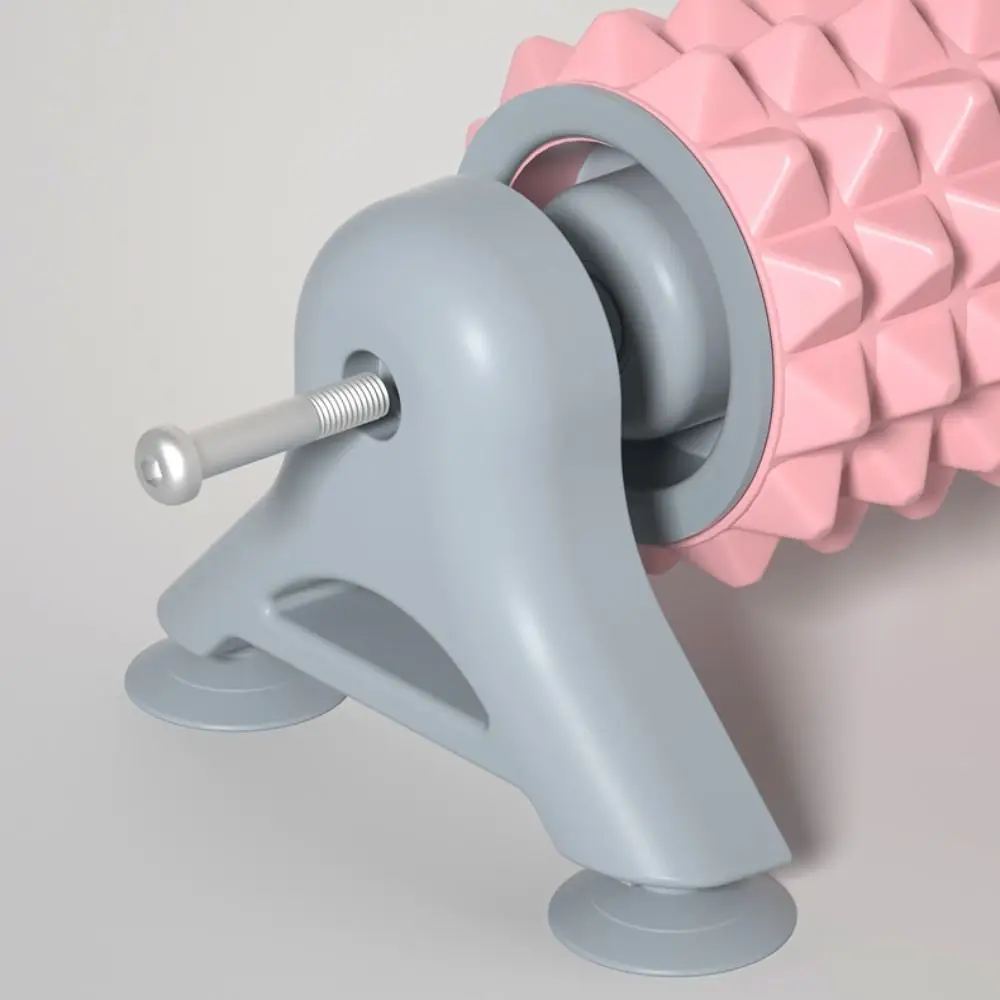 

Non-Slip Suction Cup Foam Roller Large Load Bearing Stable Muscle Relaxation Roller with Stand Easy To Use