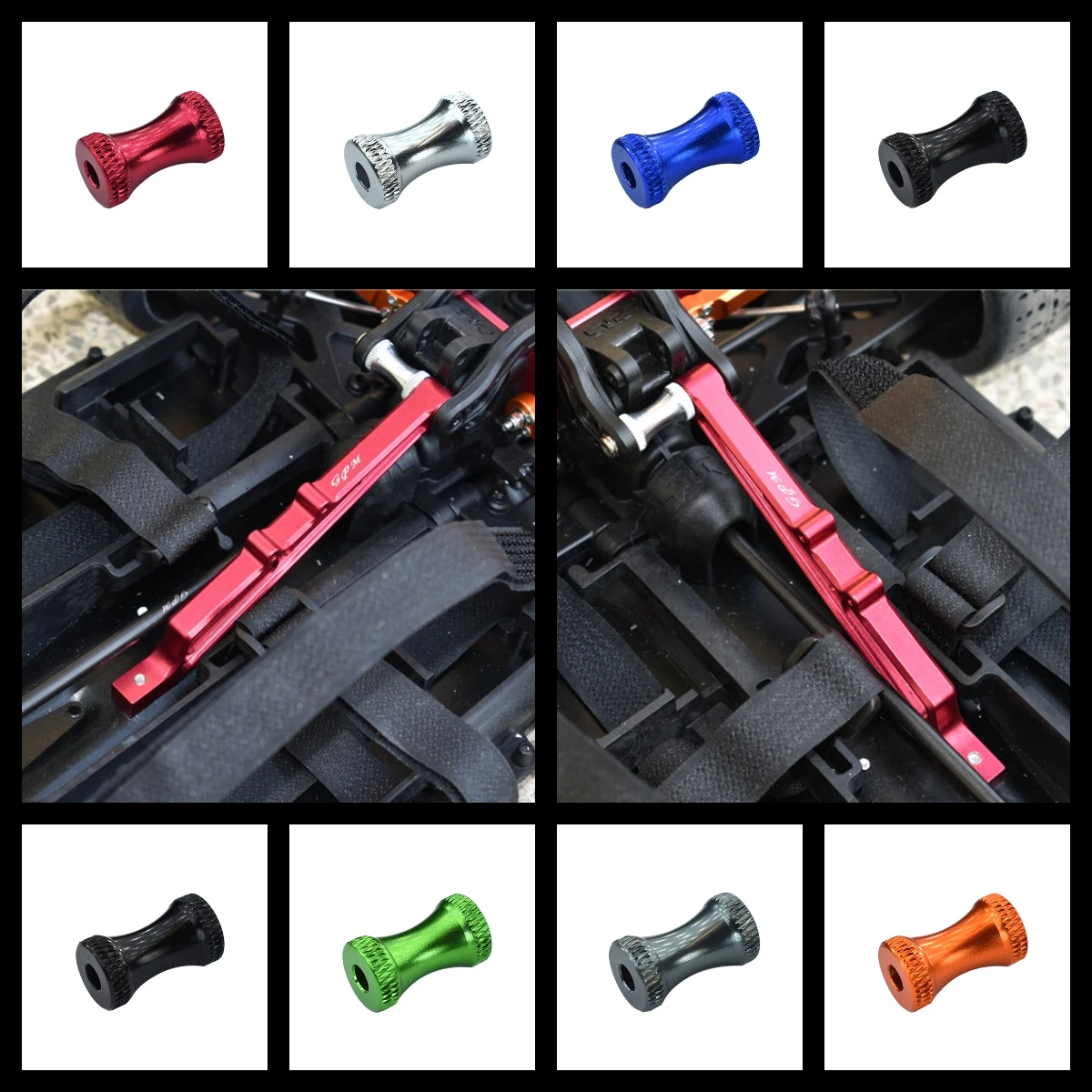 GPM Aluminum Collar For Rear Chassis Brace For ARRMA 1/7 Limitless