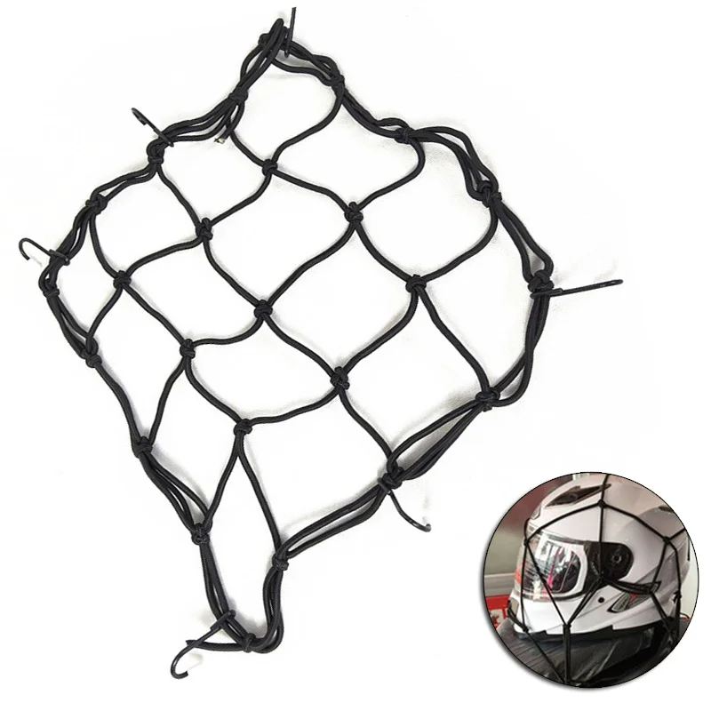 

Fuel Tank Net Mesh Motorcycle Accessory Fuel Tank Net Mesh for Helmet and Storage Securely Holds Your Belongings Black 30*30CM