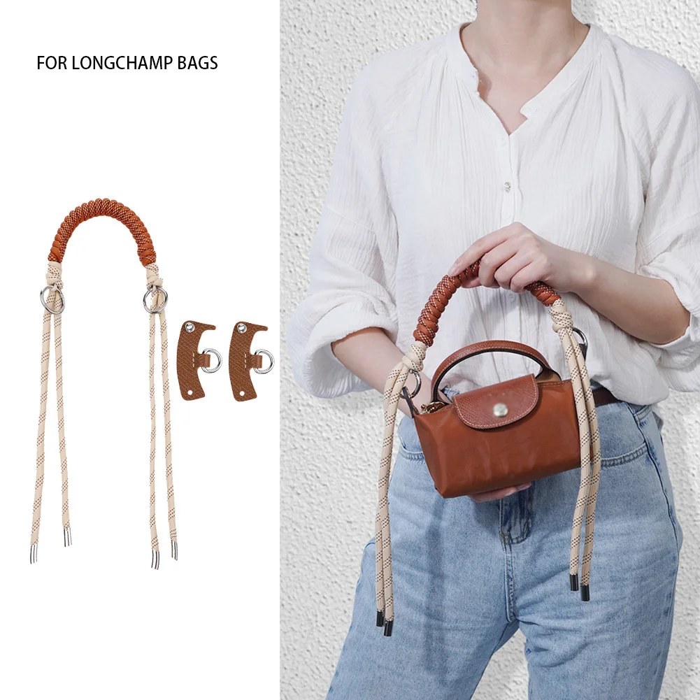 

New Hand Bag Strap For Longchamp Mini Bag Woven Armpit Strap Bags Transformation Bags Accessories Short Strap