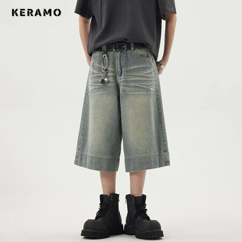 2024 Sommer weibliche y2k Harajuku High Taille Street Style Baggy Jeans shorts für Frauen lässig locker sitzen gewaschene blaue Jeans shorts