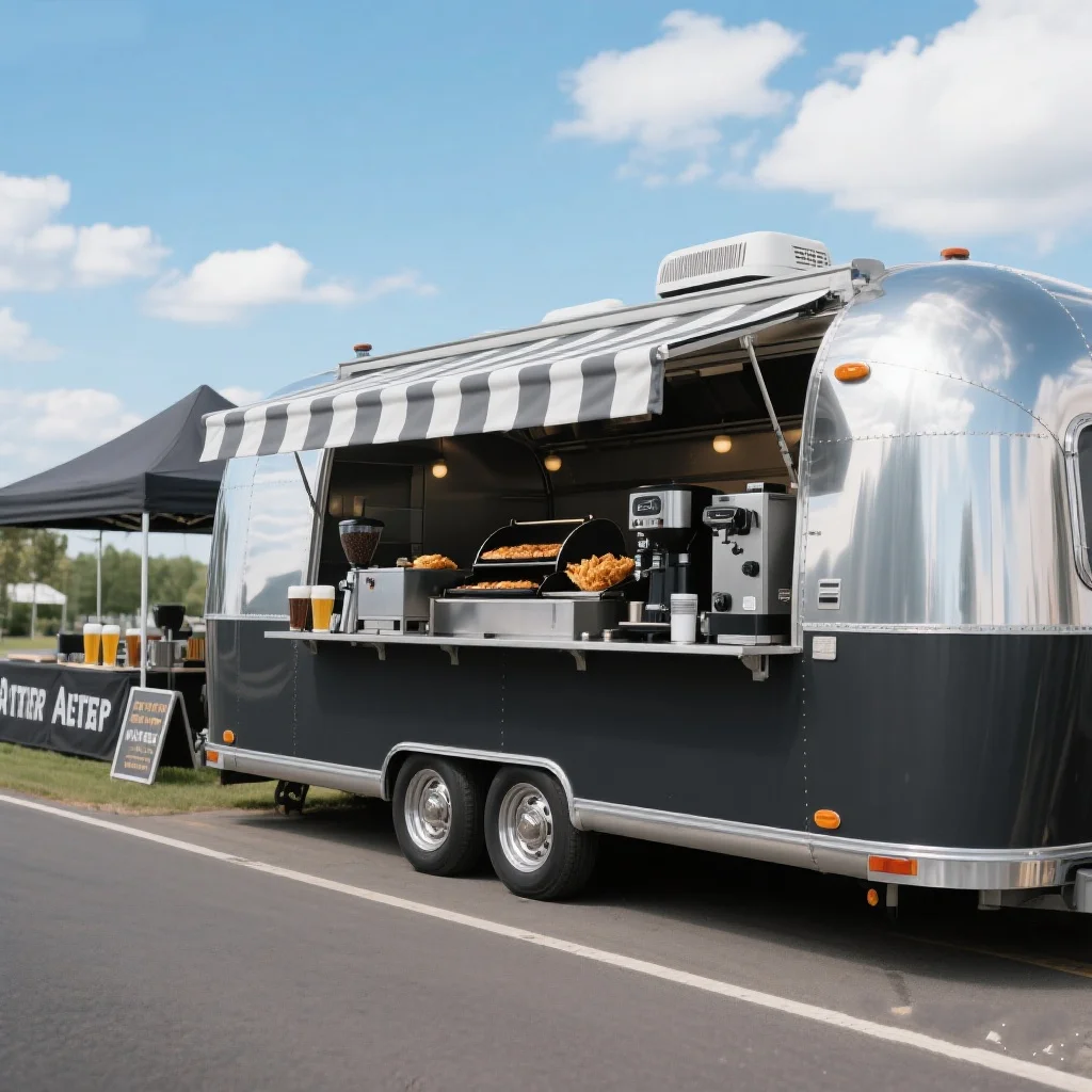 شاحنة طعام صغيرة بائع الشوارع عربة طعام متنقلة للمطبخ والقهوة والطعام والبيتزا ومقطورة شاحنات هوت دوج للطعام