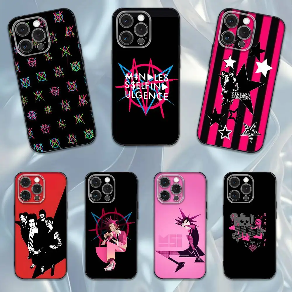 

M-Mindless Self Indulgence MSI Phone Case For iPhone 16e,16,15,14,13,12,11,Pro,X,XS,Max,XR,Plus,Mini Soft Black Cover
