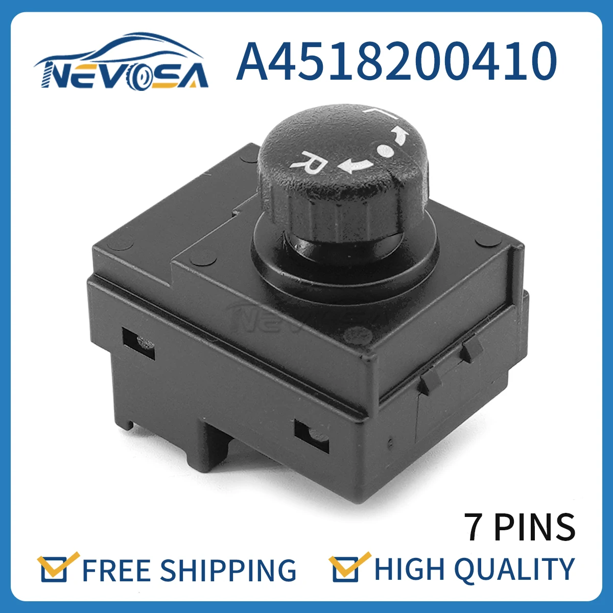 Nevosa A4518200410 Car View Mirror Control Adjustment Switch For 2008-2015 Mercedes Benz Smart 451 Fortwo 