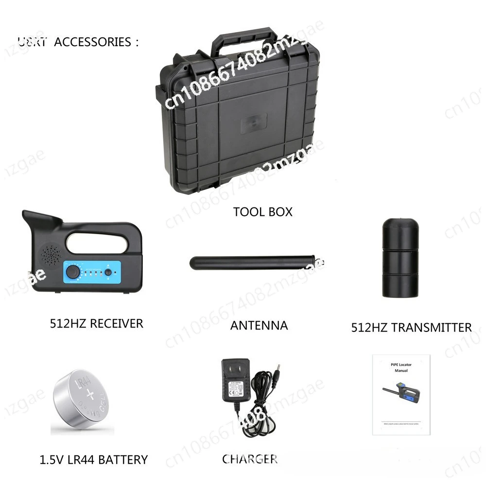 Industrial sewer pipe endoscope camera handheld 512HZ wireless receiver locator detector blockage meter