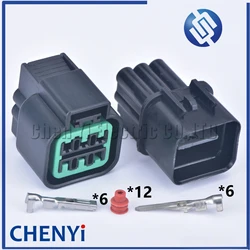 6 Pin 090 Oxygen Sensor Automotive Waterproof Connector Headlamp Fog Lamp Plug PB625-06027 PB621-06020 For Hyundai Kia