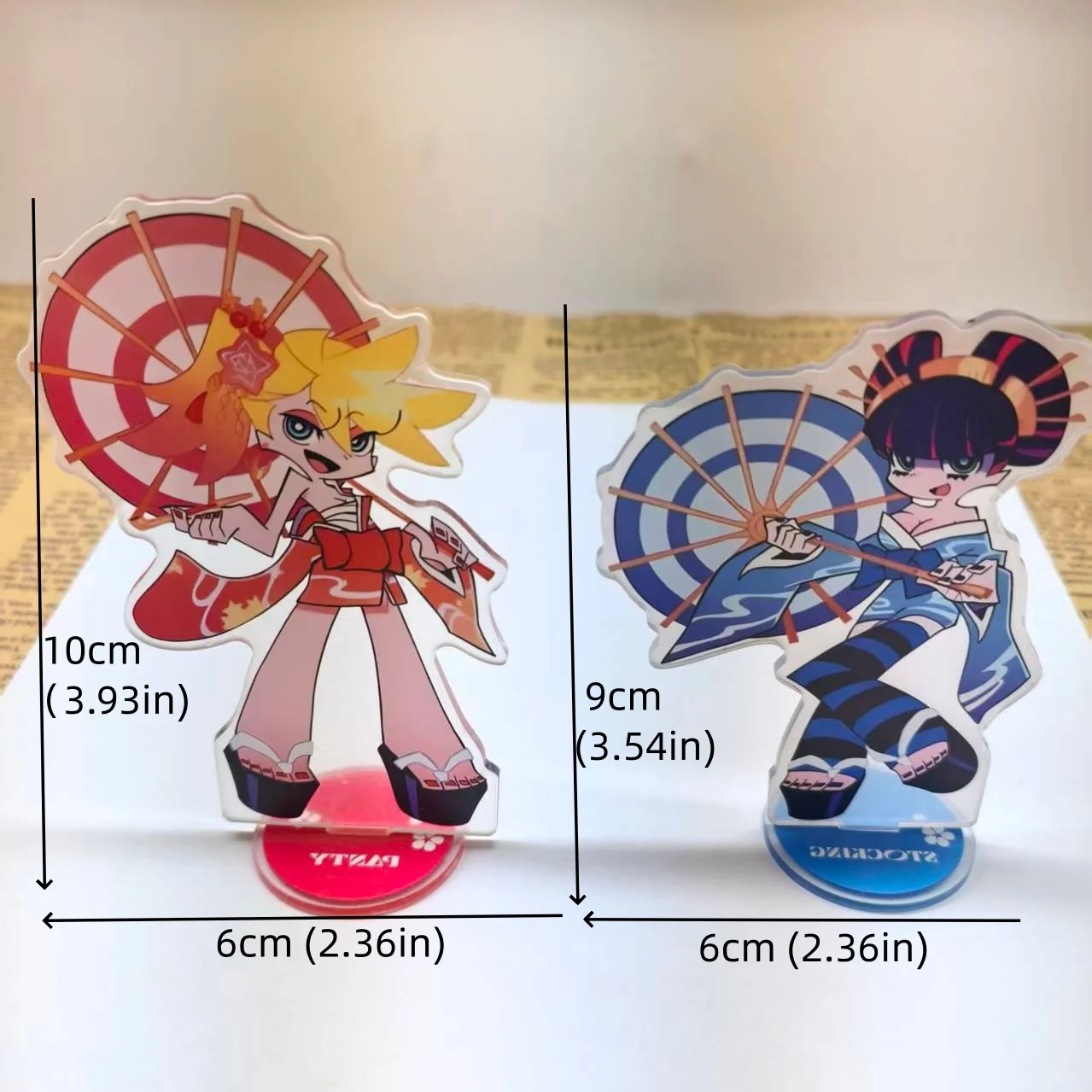 애니메이션 팬티 & 스타킹 with 가터벨트 아크릴 스탠드 데스크탑 장식 소품 팬 선물