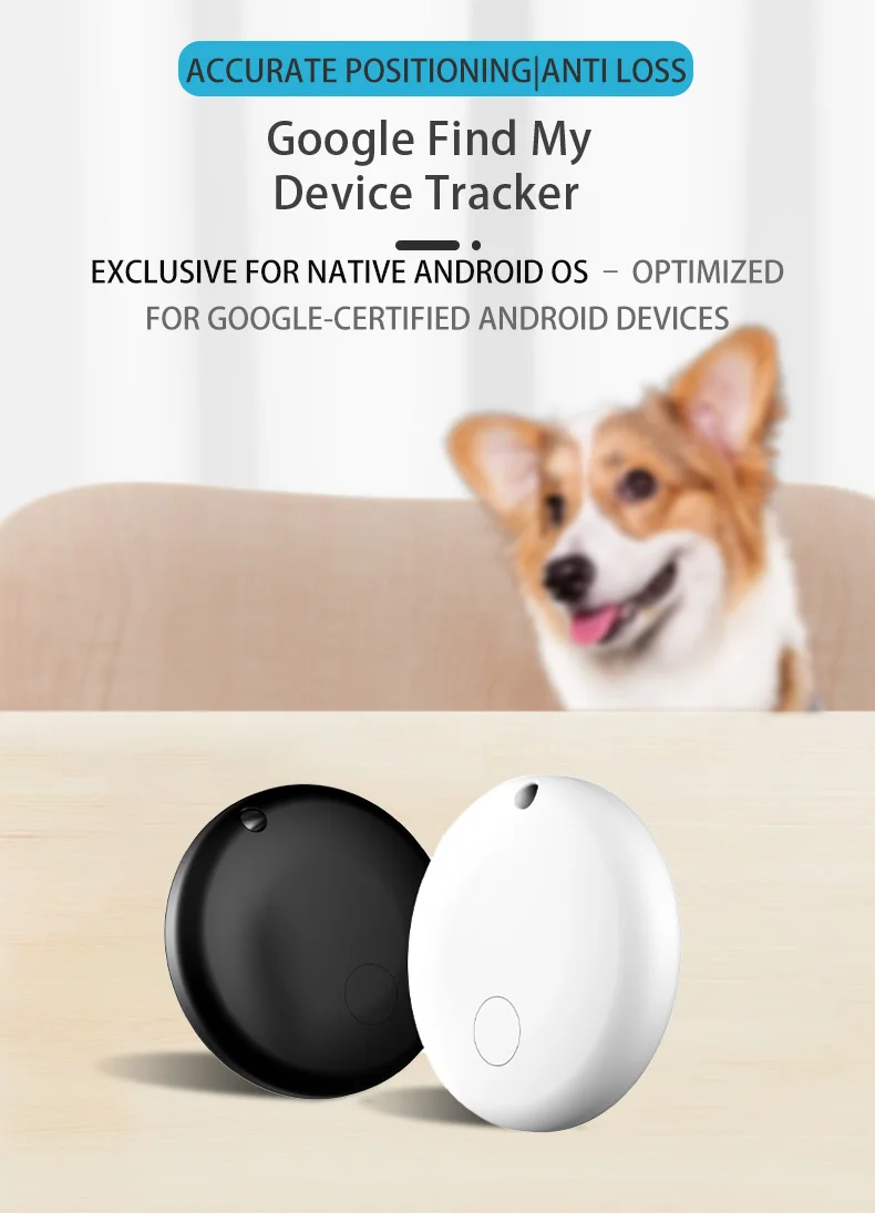Android Anti-Verlust-Tracker für Google Find My Positioning Fernortung Sprachlokalisierung für Koffer Schlüssel Taschen Spielzeug Smart Airtag – Detail 3