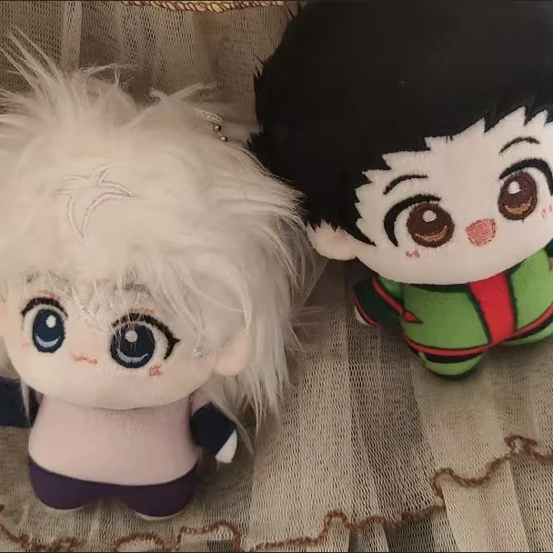 Anime Hunter x Hunter 10cm Killua Zoldyck GON Mini Body Plush Doll Kawaii Pendant Cosplay Keychain Stuffed Toys Plushie Gift Toy