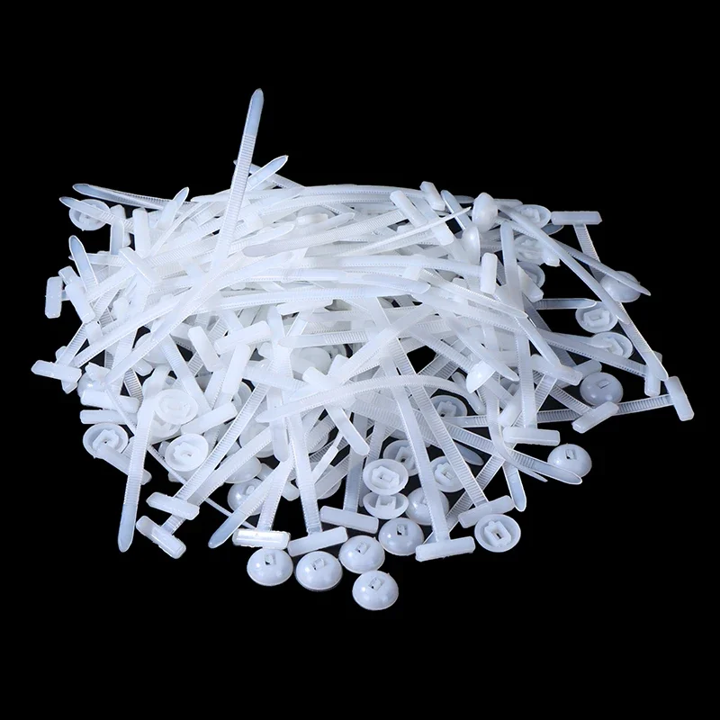 

White Heavy Duty Cable Ties: 50/100PCS Universal Nylon Self-Locking Zipties for Auto Upkeep