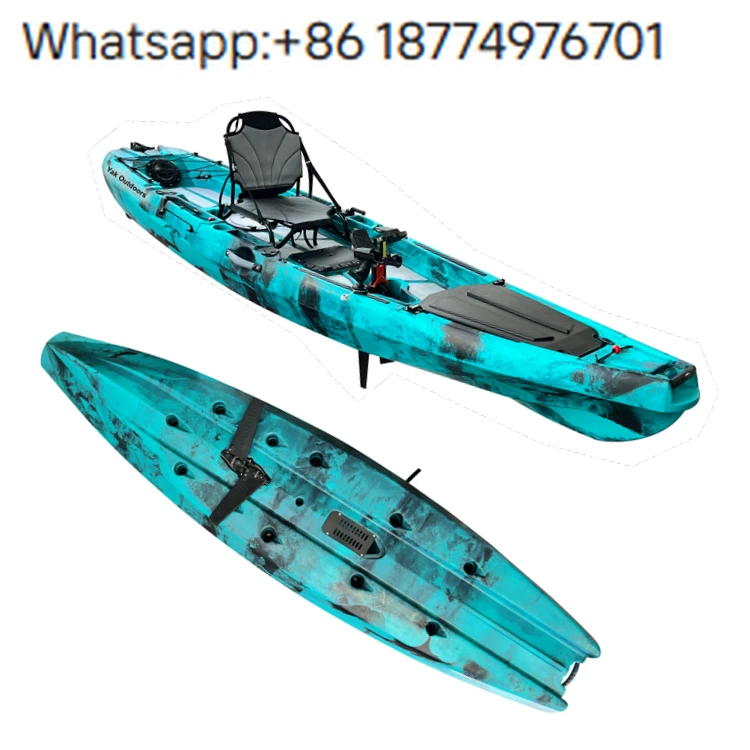 

Outdoors Impulse 120 Fin Hot Selling Single Pedal Ka Popular Style for Fishing and Surfing Plastic Kajak Rowing Boats