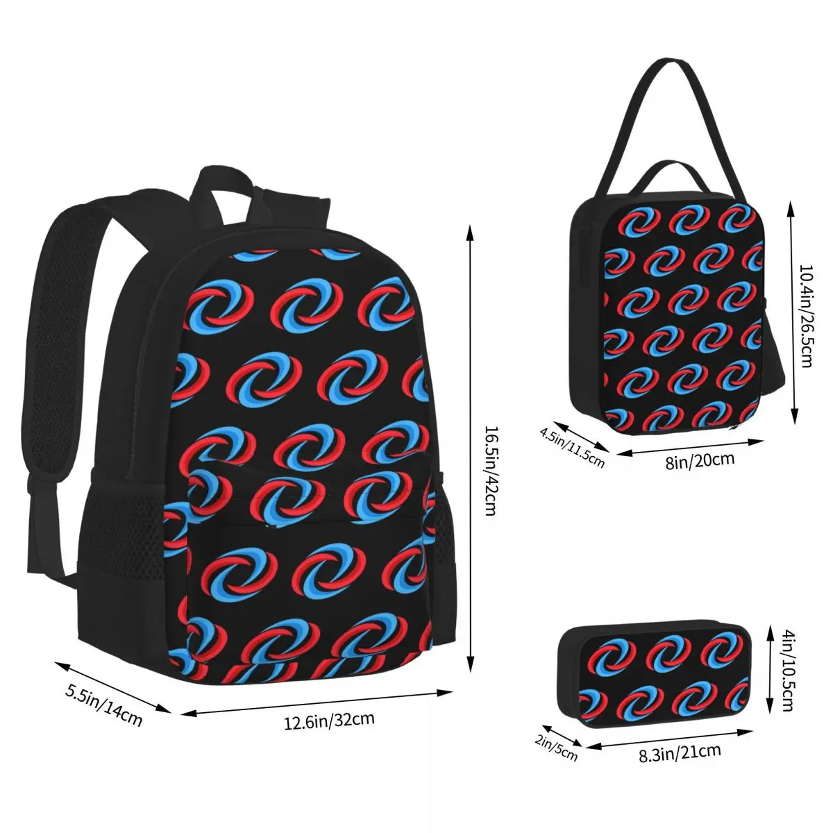 Henry Danger Backpacks Boys Girls Bookbag School Bags Children Rucksack Lunch Bag Pen Bag Three-Piece Set