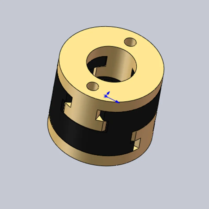 V-core 3.1 3D printer Z axis lead screw decoupler Oldham coupling
