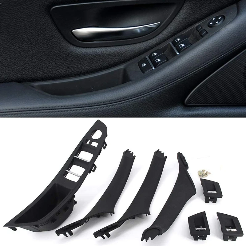 NewFor-BMW 5 Series F10 F11 520D 525D 530D 535I LHD Car Interior Door Handle Adapting(Black)