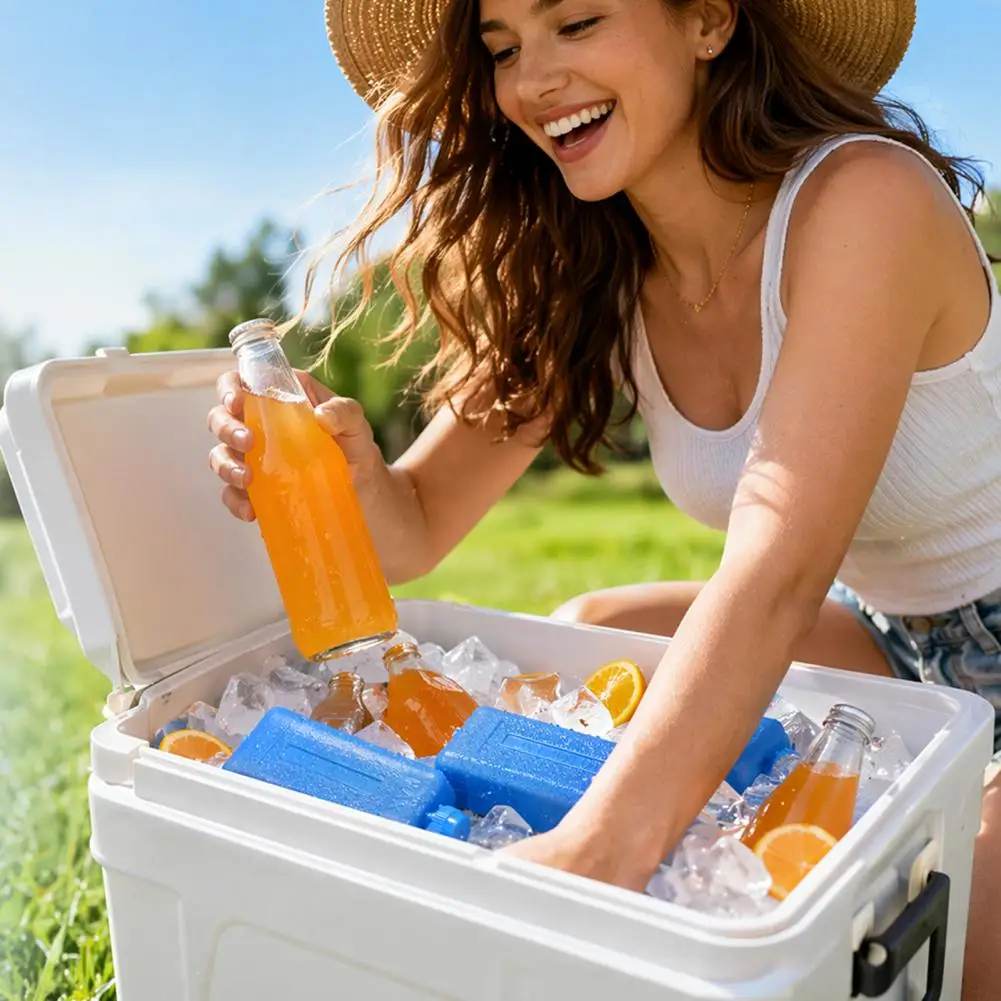 Reusable Ice Packs, Freezer Cooling Pack For Air Conditioner Fan, Cooling Gel Bags For Cold Chain Transport Camping Picnic