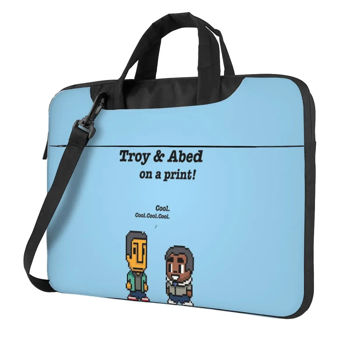 

Troy And Abed Community TV Show Crossbody Laptop Bag Case Computer Bag 13 14 15.6 Inch Notebook Pouch for Macbook Pro Lenovo