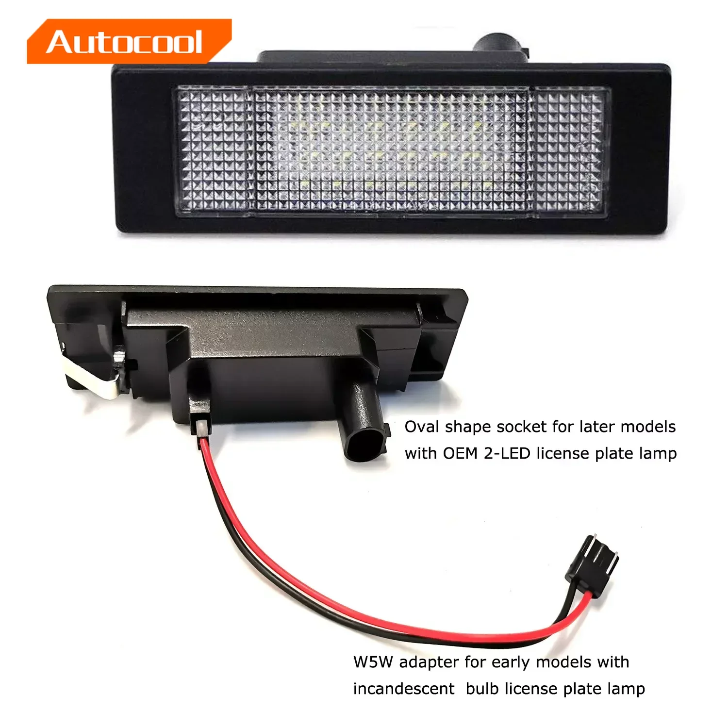 

2x Fits For BMW E81 E87 F20 F21 E63 E64 F06 F12 F13 1 6 Series Z4 E86 E85 E89 X2 Gran Coupe SMD White Led License Plate Lights