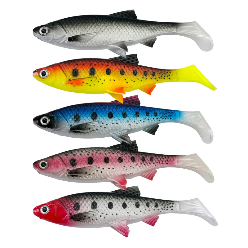 T-Tail Großer Weichköder für Süß- und Salzwasser, 15cm/36,5g Geeignet zum Angeln auf Barsch, Shad und Meeresfischköder – Detail 2