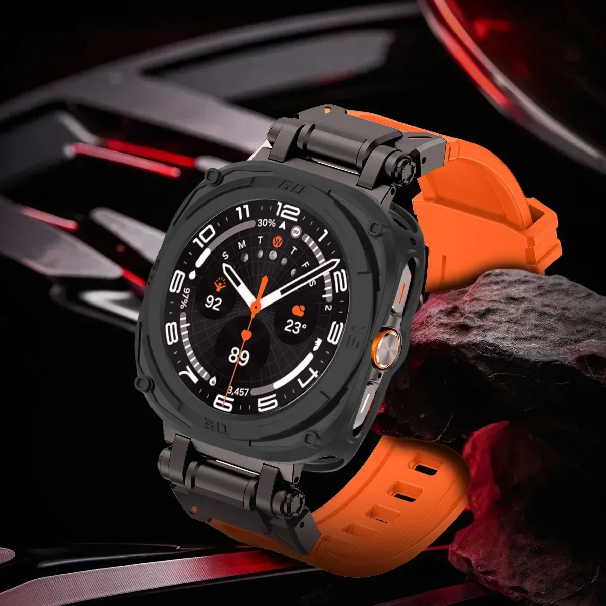 Чехол + ремешок для Samsung Galaxy Watch 7, ультрамягкий силиконовый чехол из ТПУ без зазоров, металлический чехол для Samsung Galaxy Watch 7 Ultra, браслет