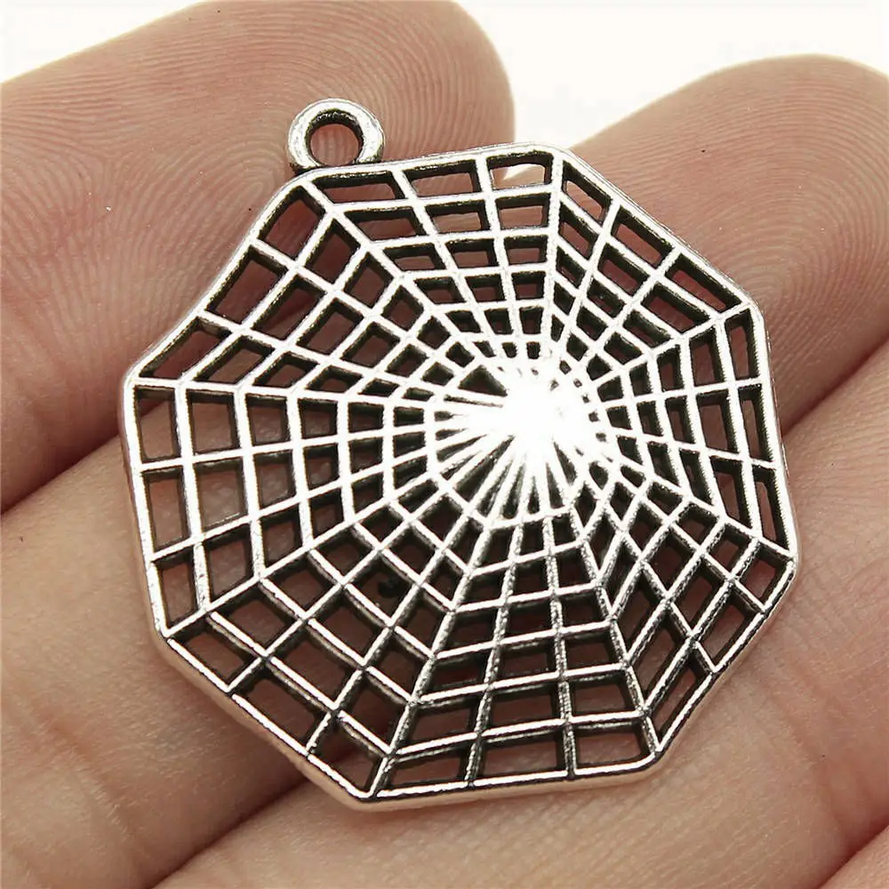 Accessories For Jewelry Spider Cobweb Charms Diy Pendant 10pcs