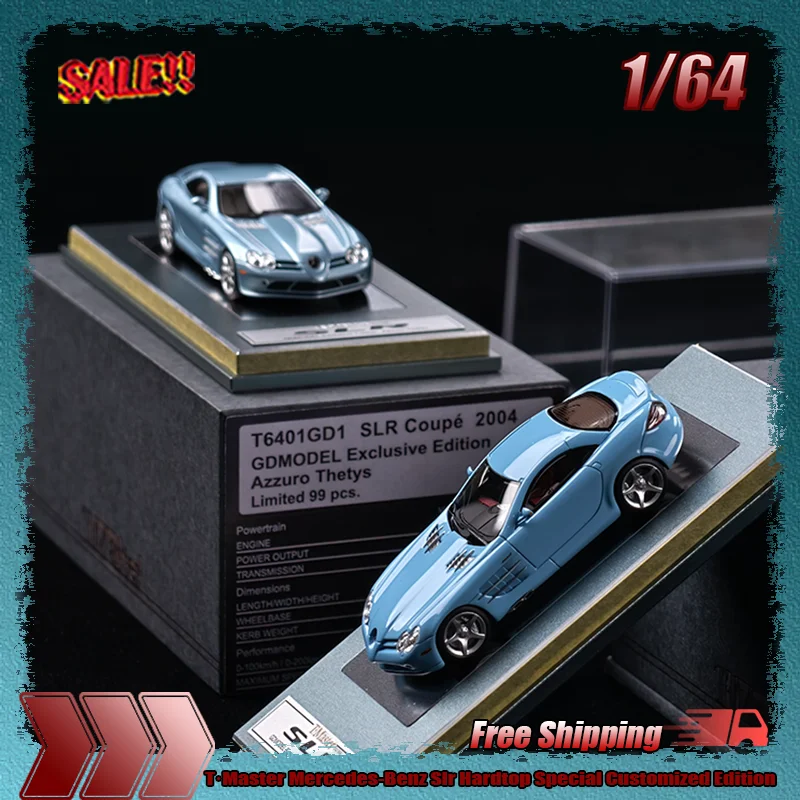 

New In Stock Tmaster 1:64 Mercedes-Benz Slr Hardtop Special Customized Edition Simulation Resin Model Gifts Ornament Collectible