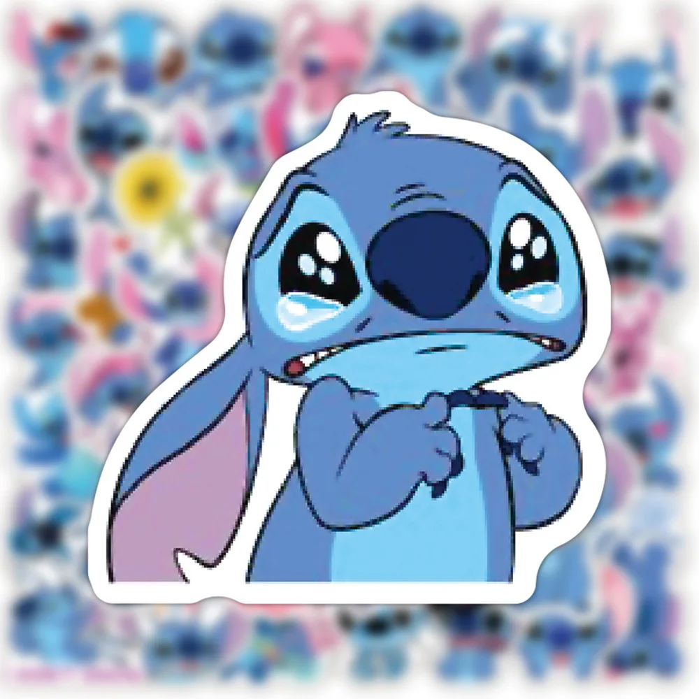 10/30/50pcs Disney Anime Cartoon Stitch Stickers Decals Waterproof Decorative Luggage Stationery Laptop Kawaii Sticker for Kids