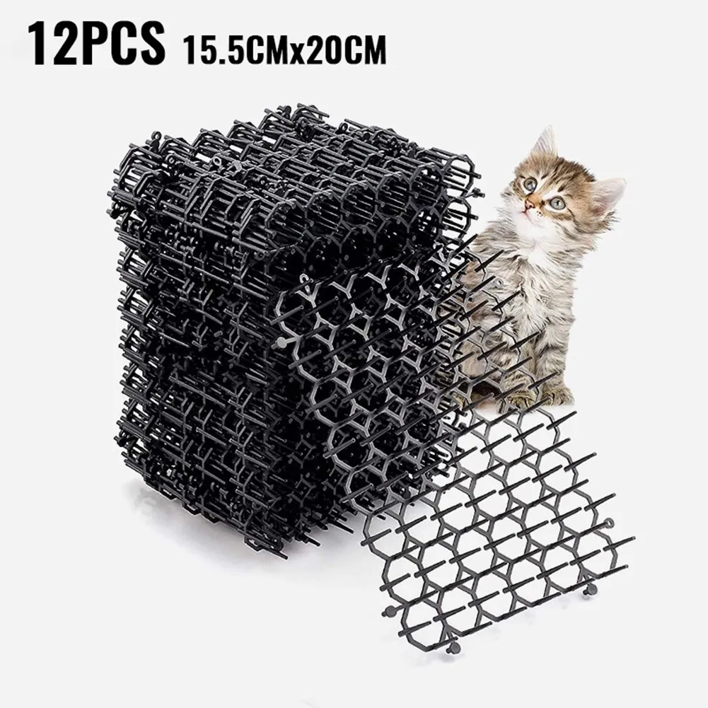 Mat Cat Scat Mat Spike Cat Pest Deterrent New 12pcs Garden Anti Cat Pricking Mat Spike Design Animal Pest Deterrent