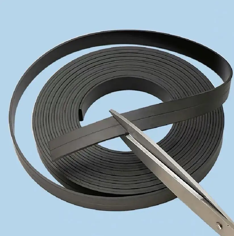 1-5Meter/LOT Rubber Magnet 10*2 12*2 12.5*1.5mm  20*2 25*2 mm 30x1.5 Flexible Magnetic Strip Tape 10X2/30x1.5/15X2/20X2/50X1.5mm