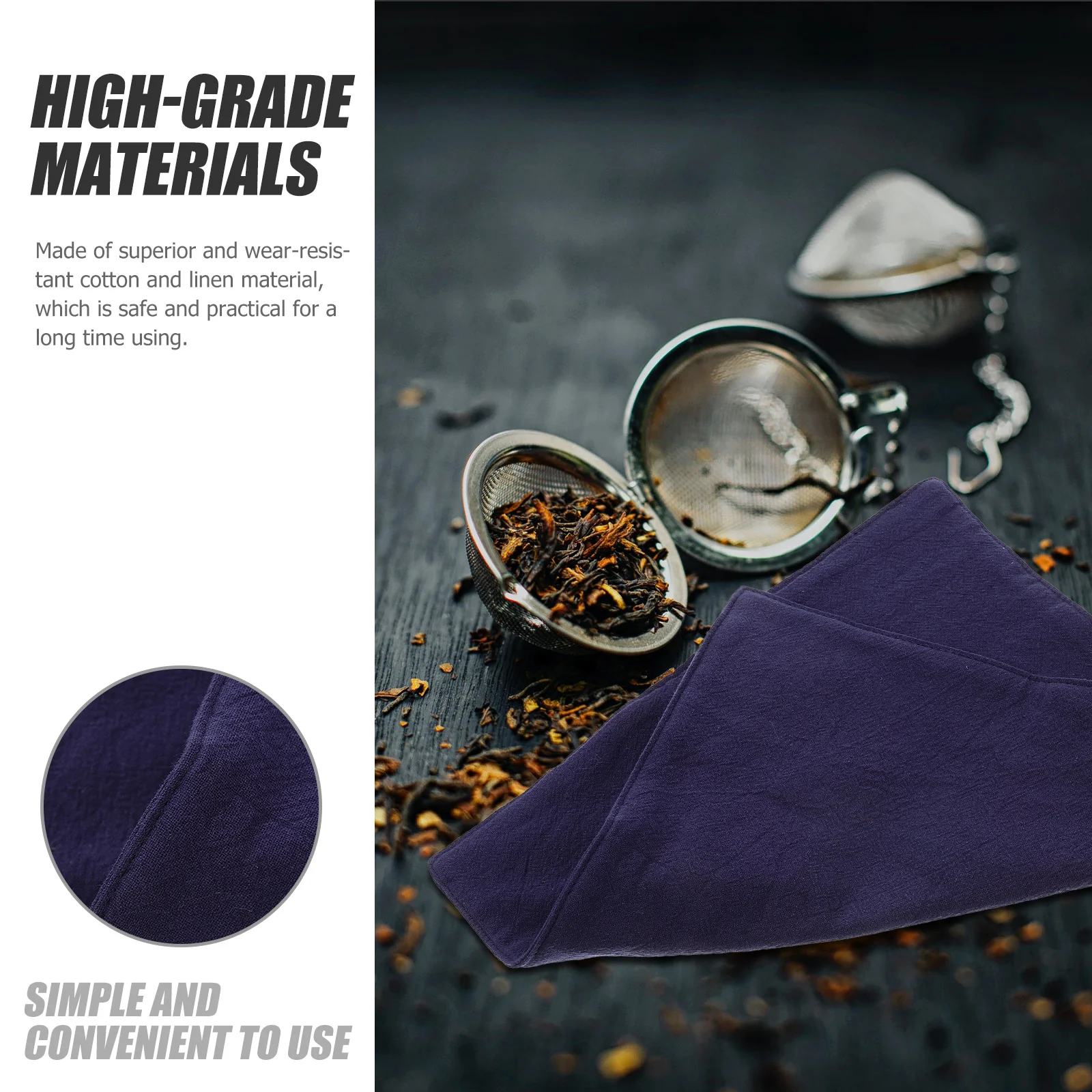 

Thickened Cotton Linen Tea Towel Kitchen Dish Cloth Water Absorbent Household Cleaning For Teacup Tableware Multi-Use