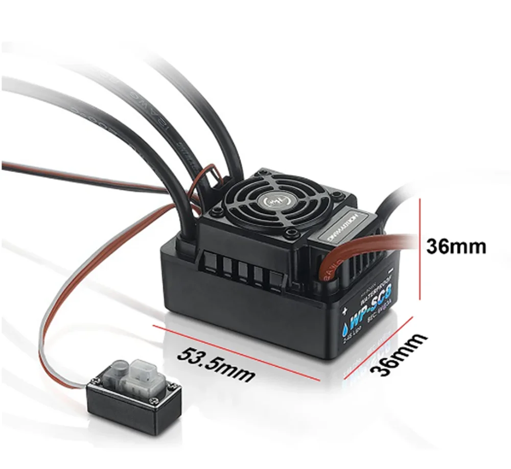 Hobbywing EZRUN WP SC8 120A ESC 2-4S Waterproof Brushness Remote Control Vehicle Speed Controller