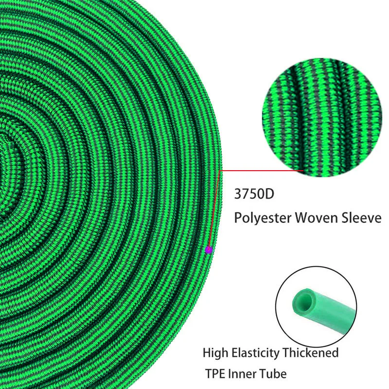3x Flexible And Expandable Garden Hose With Metal Joints At Both Ends, Wear-Resistant, Suitable For Irrigating Lawns。