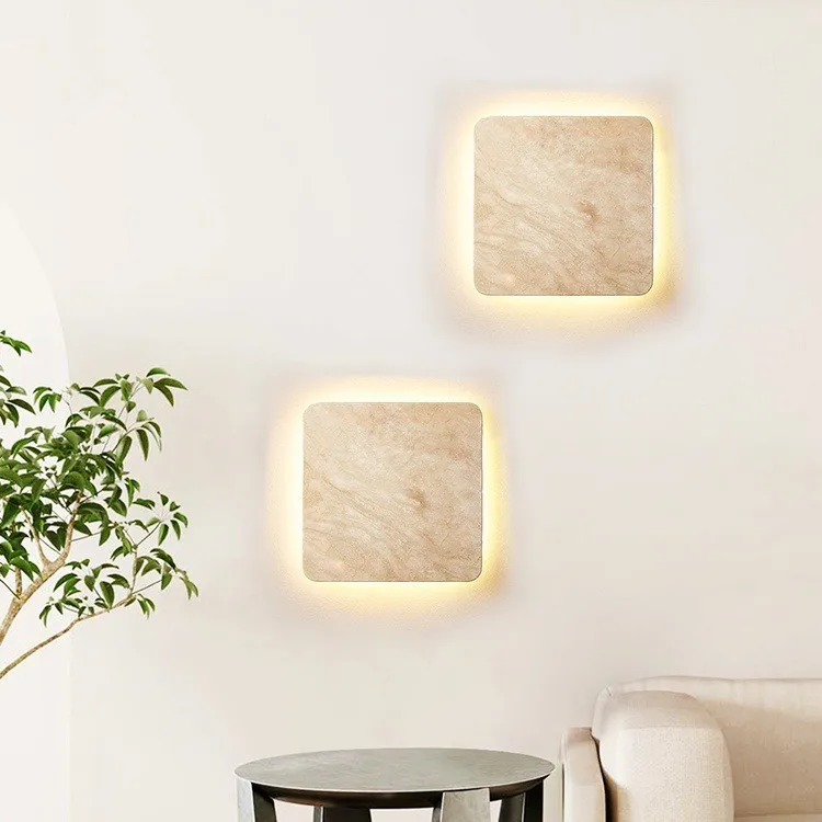 โคมไฟติดผนังข้างเตียงสไตล์ครีม โพสต์โมเดิร์น มินิมอล ดีไซน์เนอร์ สำหรับทางเดิน ห้องนั่งเล่น โคมไฟตกแต่งผนังสุดสร้างสรรค์