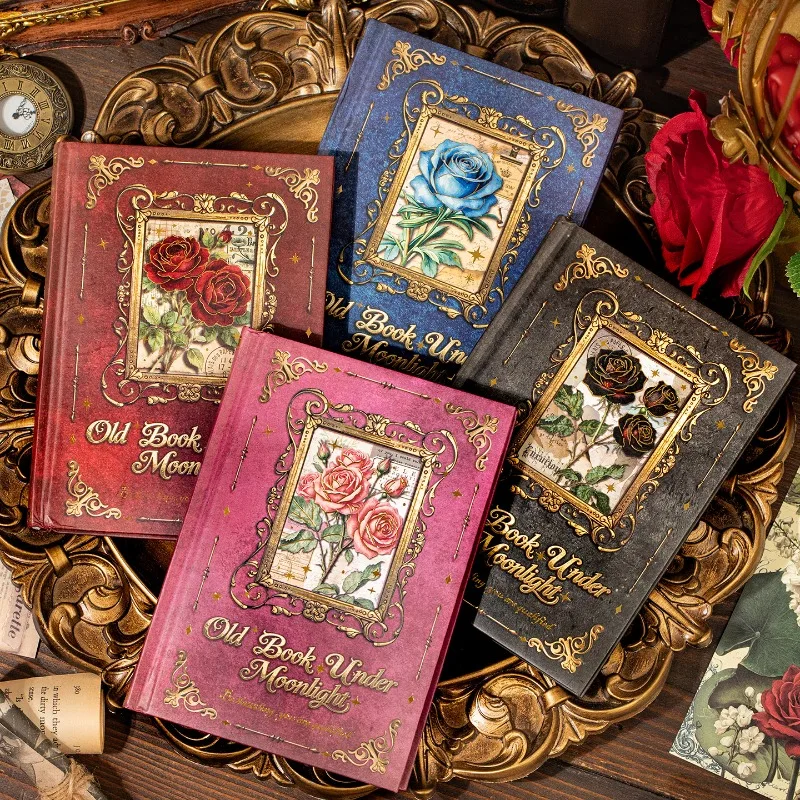 1-conjunto-de-papel-base-para-livro-artesanal-com-padrao-de-rosas-vintage-material-para-escritorio