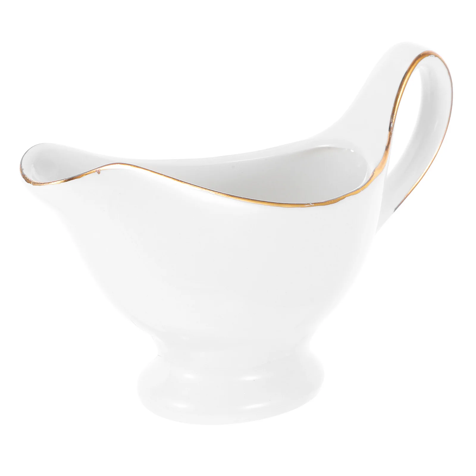 

Ceramic Gravy Boat with Handle Kitchen Sauce Pitcher Multipurpose Container for Gravy Salad Dressing Saucier Sauce Jug