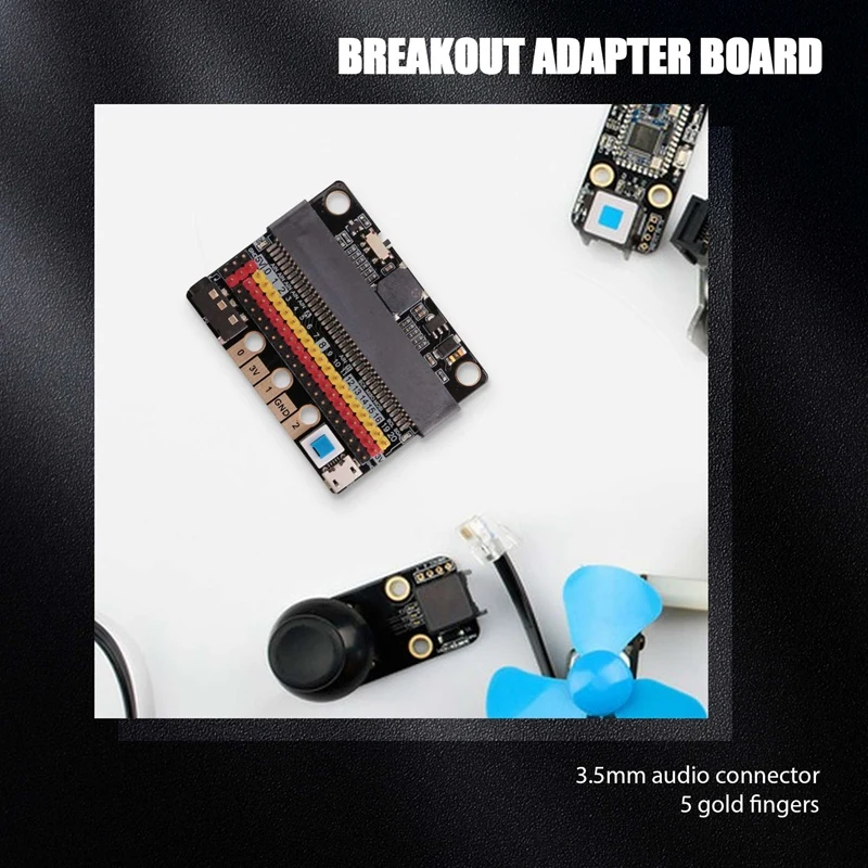 Micro-Bit Expansion Board IOBIT V2.0 Breakout Adapter Shield with Buzzer for BBC Micro:Bit Kids's Python Graphics Programming