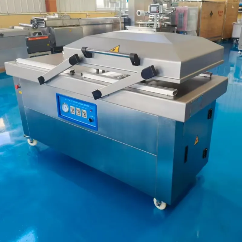 Double Chamber Vacuum Sealer Commercial Packer with Variable Chamber for Dough Croissant Pastry Puff Tart Pie Crust Base