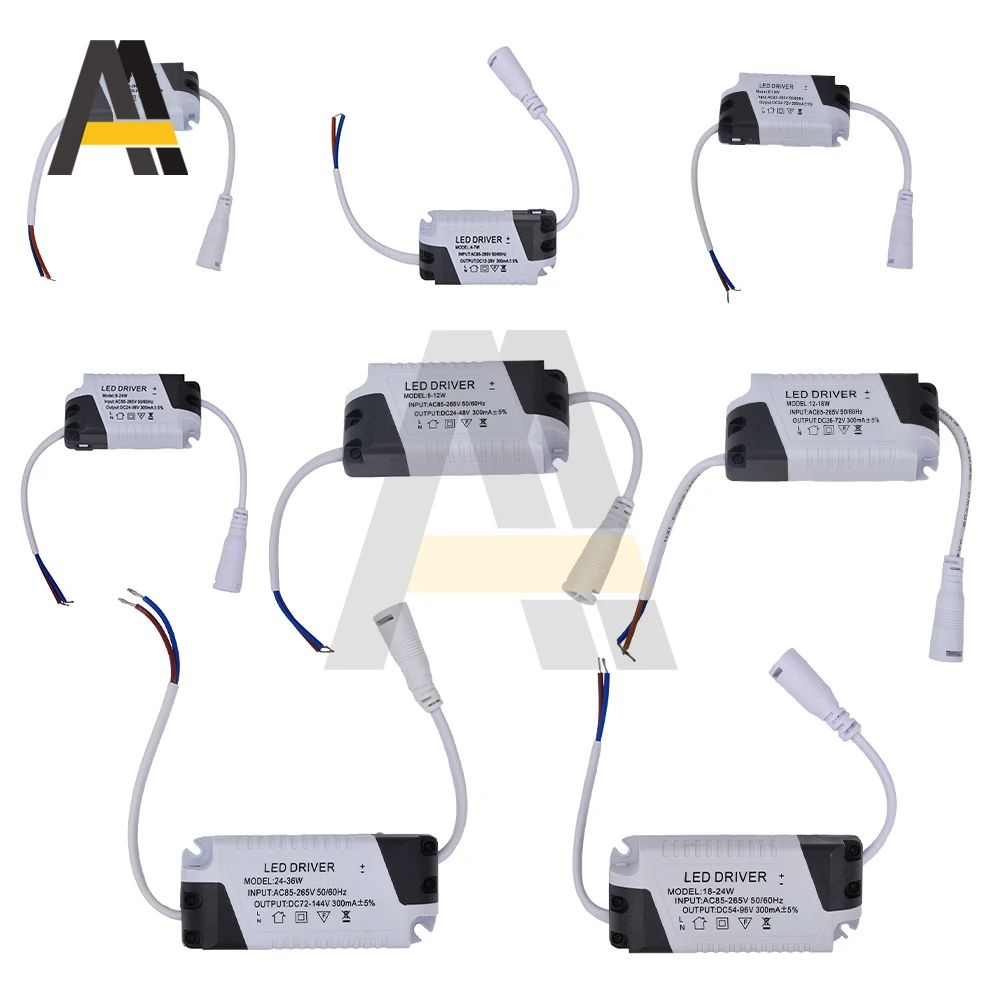 LED Driver 8-18W/12-18W/8-18W/8-24W Lighting Transformer Power Supply Adapter AC 85-265V Panel Lamp Driver for Led Lamps Strip