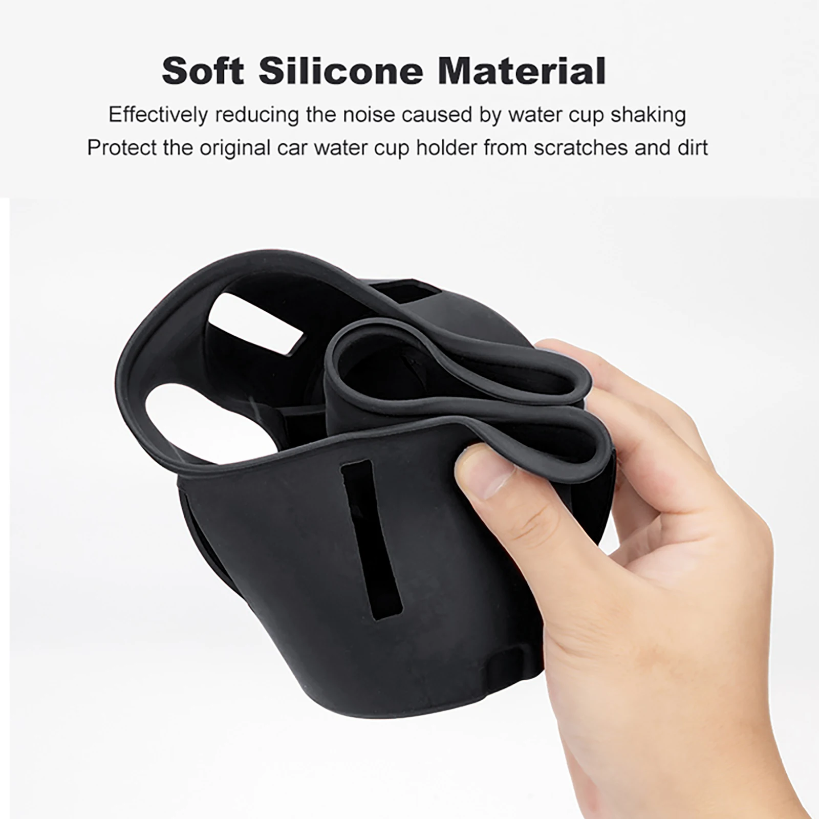 Silicone Car Cup Holder Center Console Anti Slip Bottle Holder Insert Waterproof Drink Auto Organizer For Porsche Cayenne Macan