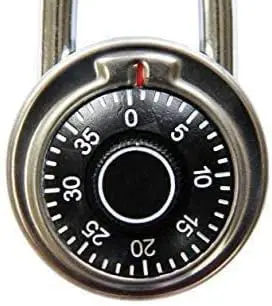 

Locker lock, password lock, black dial, each lock has a different password, keyless padlock, very suitable