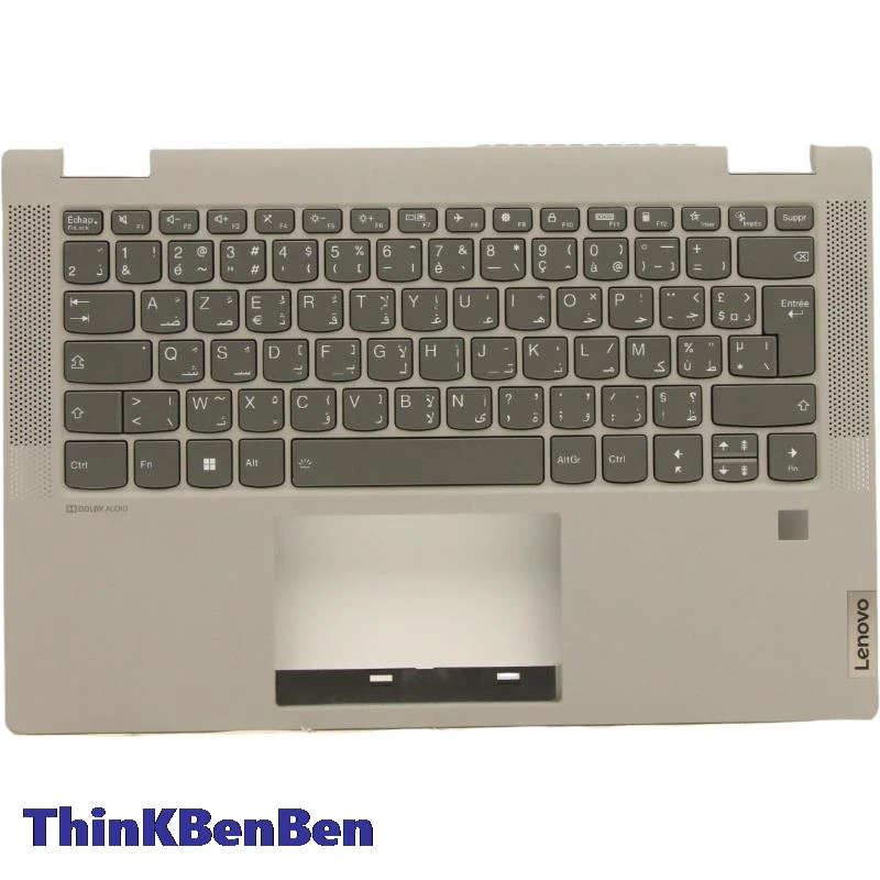 

French Arabic PG Keyboard Upper Case Palmrest Shell Cover For Lenovo Ideapad Flex5 14 14ALC05 14ARE05 14IIL05 14ITL05 5CB1C19414