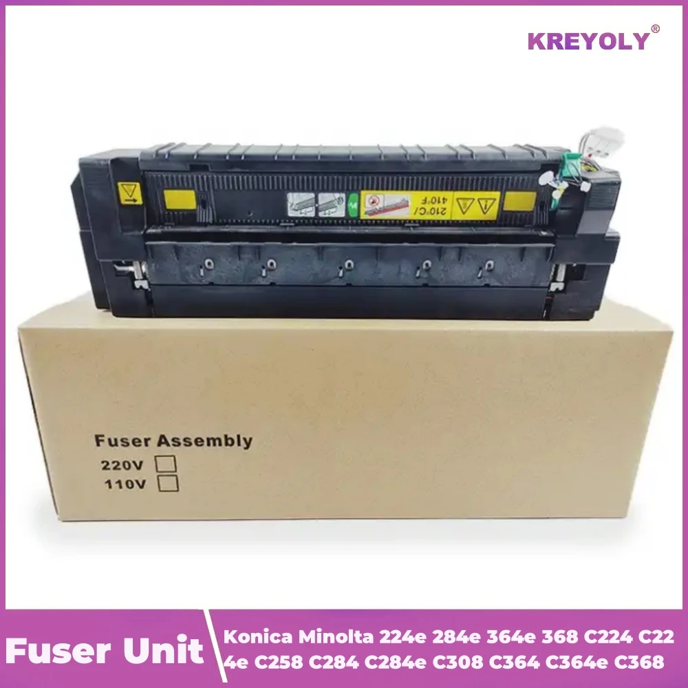 Fuser Unit for Konica Minolta 224e 284e 364e 368 C224 C224e C258 C284 C284e C308 C364 C364e C368 (220 Volt)